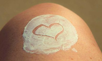 suncream heart outline