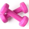 pink dumbbells