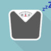 graphic of a weight scales with sleeping z's