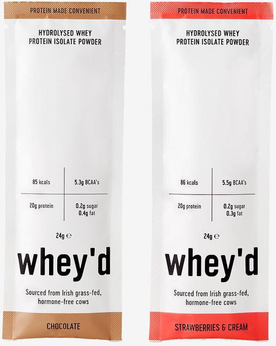 Whey'd 100% Grass-Fed Whey Protein Single Serve Sachets