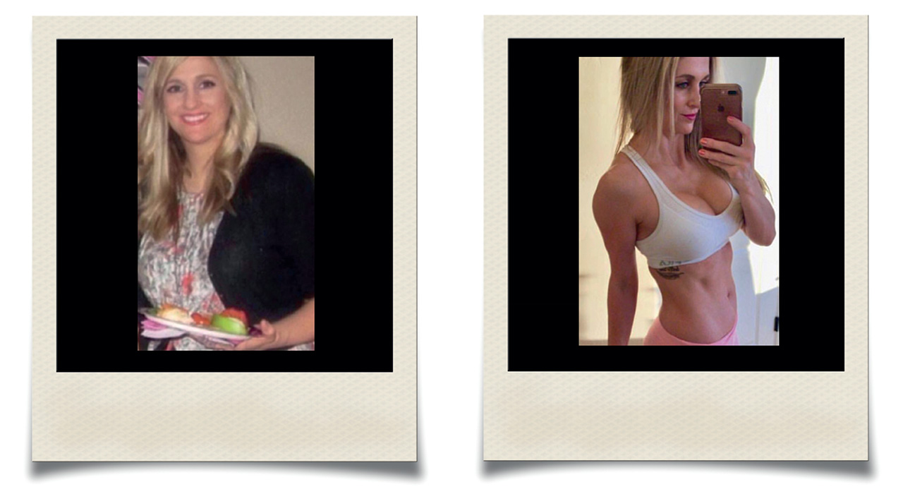 transformation pictures of a woman going from fat to fit