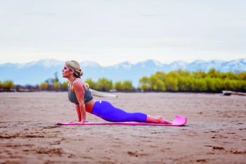 joy kushner performing yoga pose