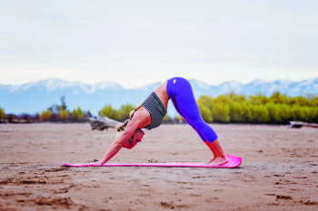 joy kushner performing yoga pose