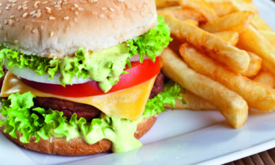 burger and fries