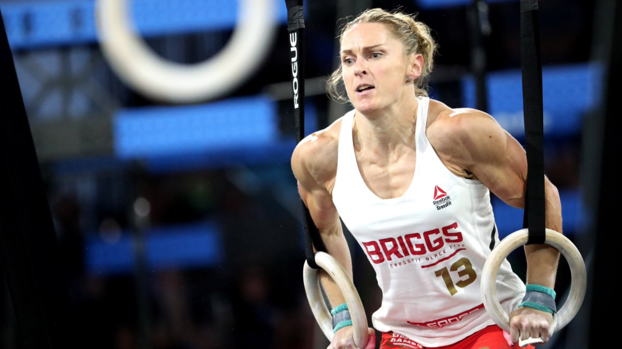 samantha briggs performing in the no bull crossfit games